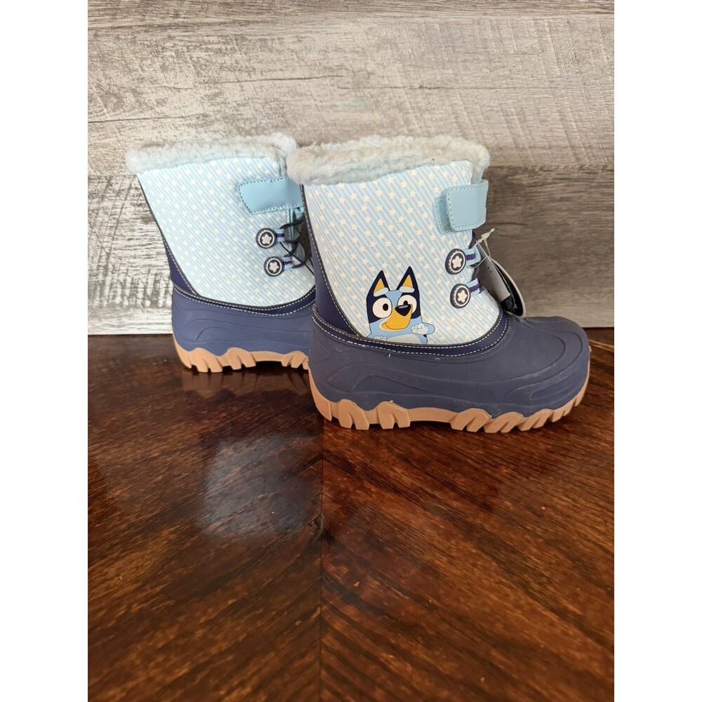 New Bluey Toddler Winter Boots Size 11 Waterproof Snow Boots Insulated
